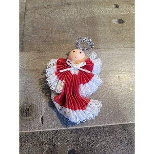 Red‎ dress angel halo ornament xmas
